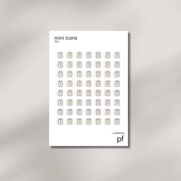 Mini Icons - List