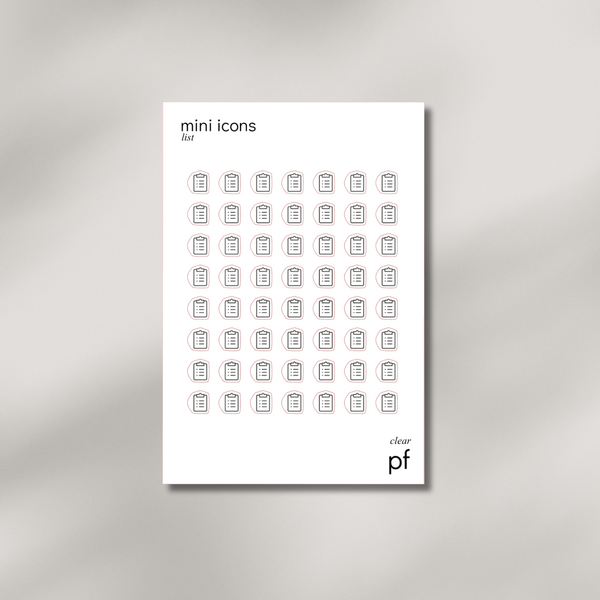 Mini Icons - List