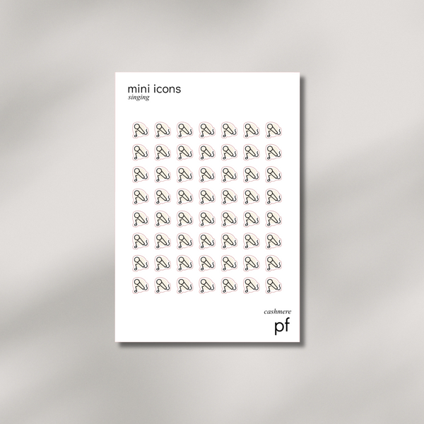 Mini Icons - Singing