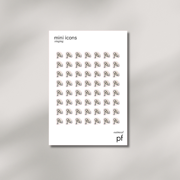 Mini Icons - Singing