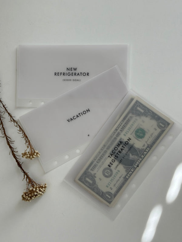Premium Classic Custom A6 / Personal Cash Envelopes (Set of 3)