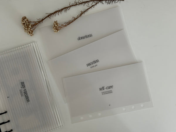 Premium Soft Custom A6 / Personal Cash Envelopes (Set of 3)