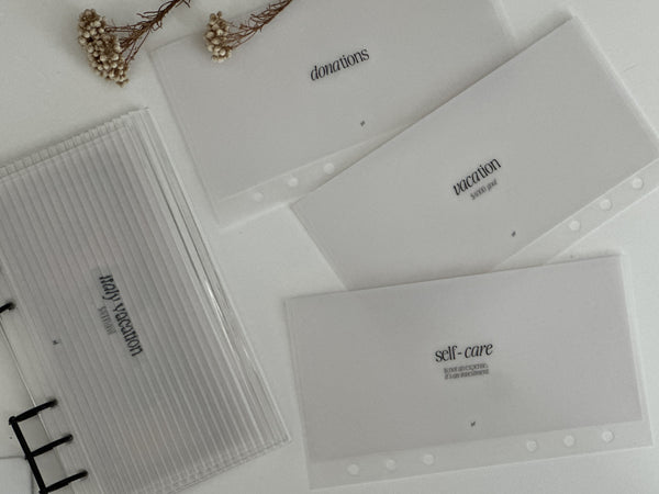 Premium Soft Custom A6 / Personal Cash Envelopes (Set of 3)