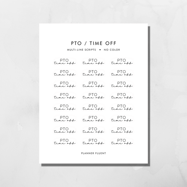 Multi-Line Scripts - PTO/Time Off